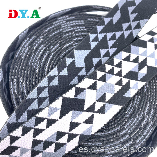 Banda de jacquard elástica de nylon elástica de 1,5 &quot;